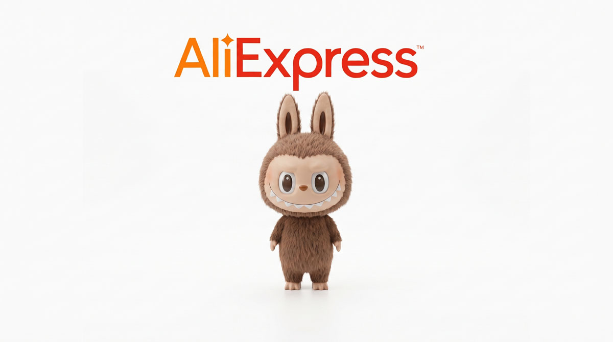 Labubu figūrėlės platformoje AliExpress